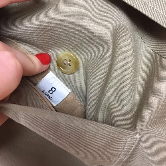 Burberry classsic VTG khaki trench coat jacket - Picture 5 of 8